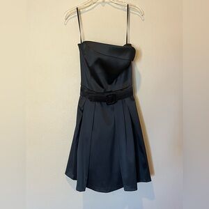 White House Black Market Black Satin Dress